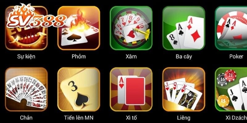 Thế mạnh của sảnh Game bài nhà cái Sv388